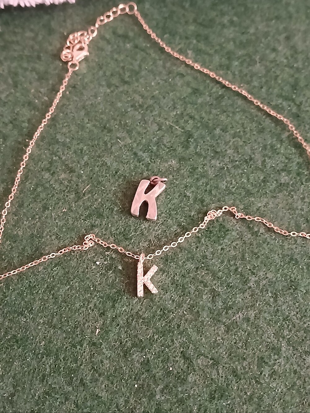 "K" Necklace And Extra Pendant